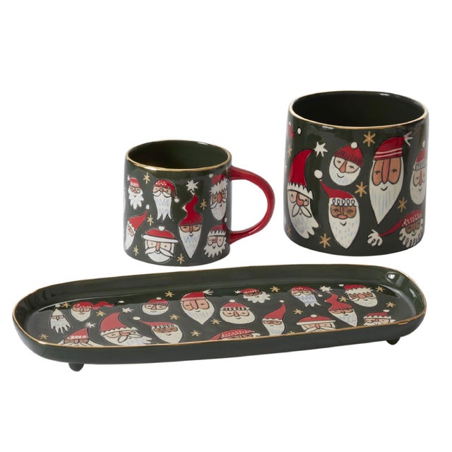 Accent Decor Silly Santas Mug